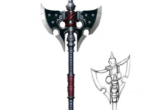 - battle axe 002 3D Model
