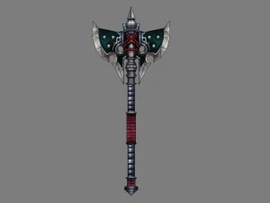 - battle axe 002 3D Model