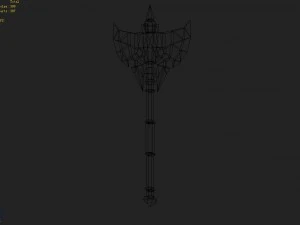 - battle axe 002 3D Model