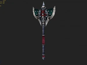- battle axe 002 3D Model