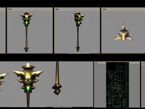 - battle axe 004 Model 3D
