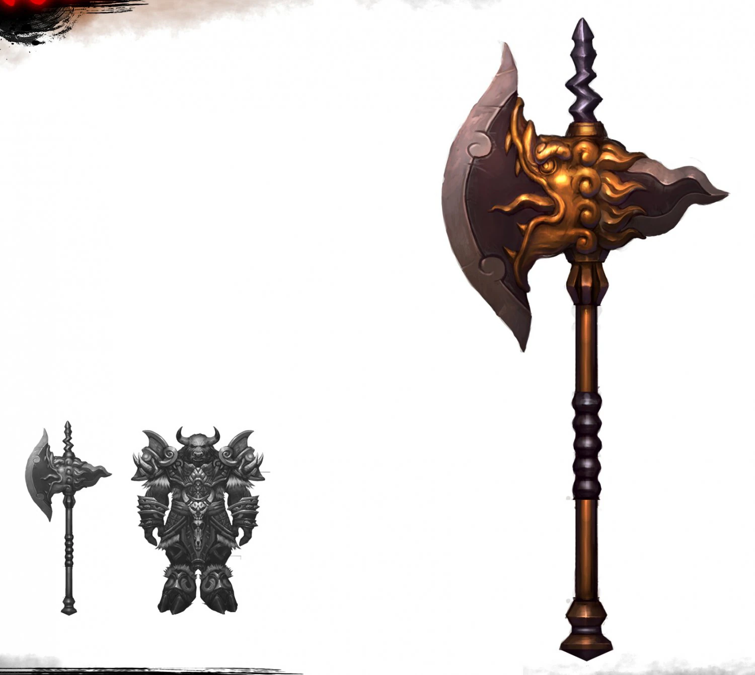 - battle axe 005 3D Model .c4d .max .obj .3ds .fbx .stl .blend 