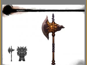 - battle axe 005 3D Model
