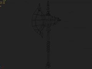- battle axe 005 3D Model