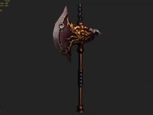 - battle axe 005 3D Model