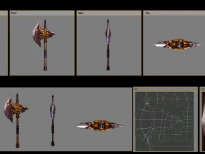 - battle axe 005 3D Model