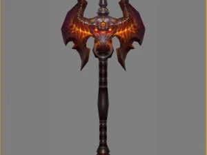 - battle axe 008 3D Model