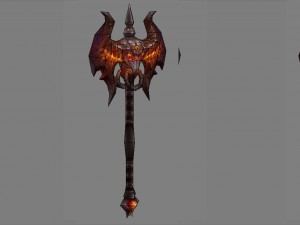 - battle axe 008 3D Model