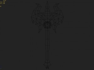 - battle axe 008 3D Model