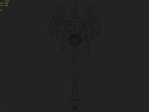 - battle axe 008 3D Model