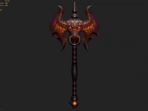- battle axe 008 3D Model