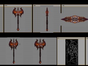 - battle axe 008 3D Model