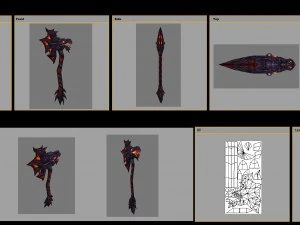 - battle axe 011 3D Model