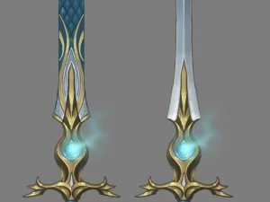 - pedang panjang 01 Model 3D