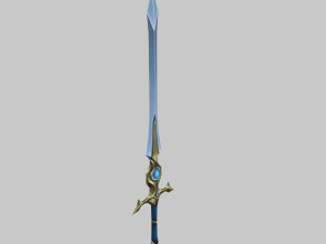 - long sword 01 Modello 3D