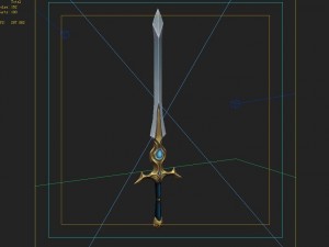 - long sword 01 Modello 3D