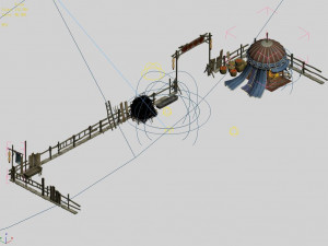 ranch-tibetan incense museum-fence 3D Model