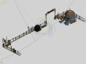 ranch-tibetan incense museum-fence 3D Model