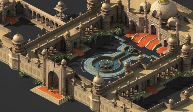 muslim-treasure state-architecture 3Dモデル .c4d .max .obj .3ds .fbx .stl .blend