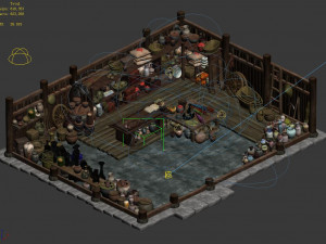 north-south-grocery-indoor 3D Модель