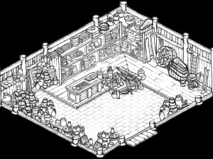 north-south-grocery-indoor 3D Модель