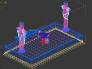 slave-prison-sentence table 01 3D Model