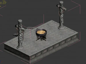 slave-prison-sentence table 01 3D Model
