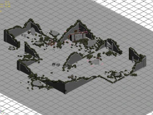 destroyed city-ruins-tang dynasty 3D Model