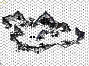 destroyed city-ruins-tang dynasty 3D Model