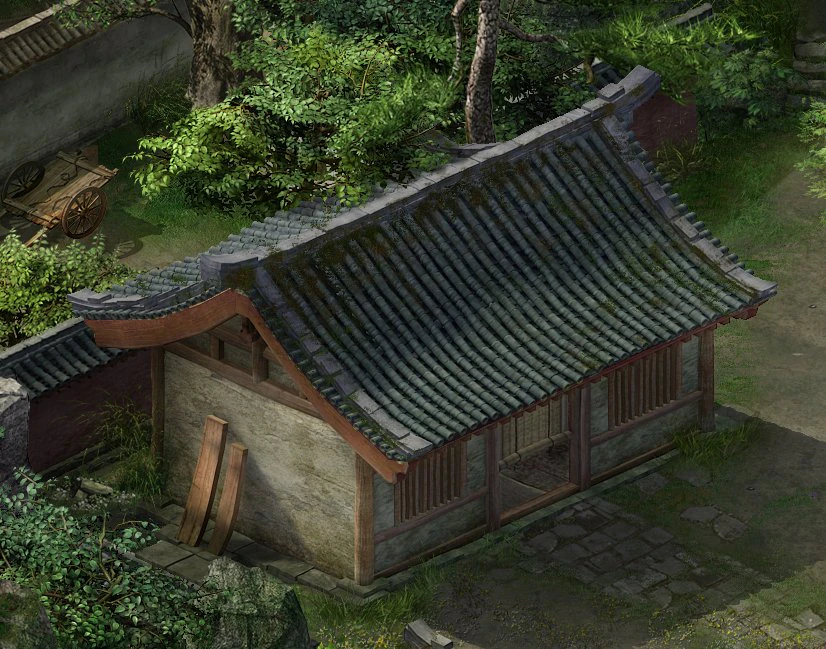 dilapidated hut-golden mountain temple 92 3D Model .c4d .max .obj .3ds .fbx .stl .blend 