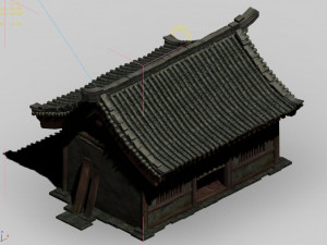 dilapidated hut-golden mountain temple 92 Modèle 3D