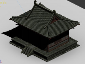 dilapidated hut-golden mountain temple 95 3D 模型