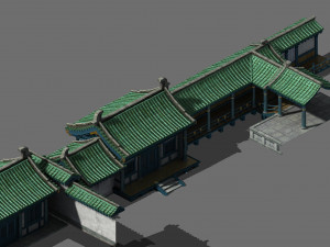 qin dynasty-qin mansion-wing room 12 3D Model