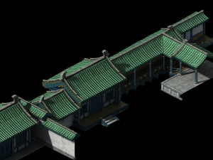 qin dynasty-qin mansion-wing room 12 3D Model