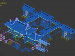 qin qiong mansion-gate of qin mansion 3D Модель