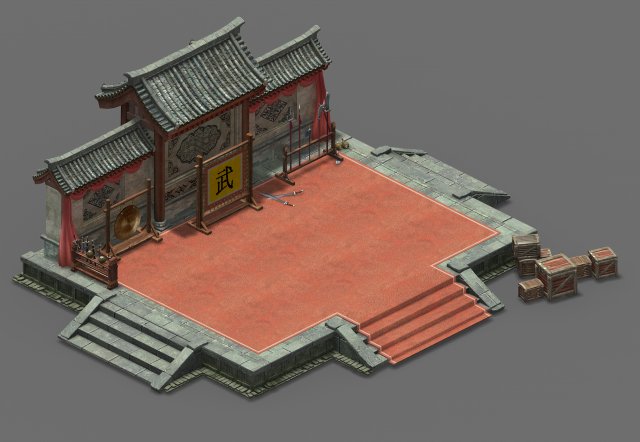 qing dynasty-the escort-yanwu field 3D Model .c4d .max .obj .3ds .fbx .stl .blend 