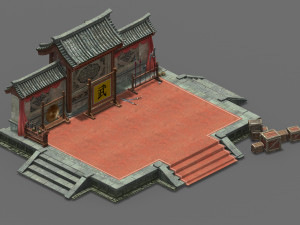 qing dynasty-the escort-yanwu field Modèle 3D