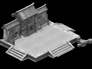 qing dynasty-the escort-yanwu field 3D Model