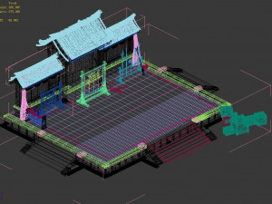 qing dynasty-the escort-yanwu field 3D Model
