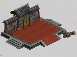 qing dynasty-the escort-yanwu field 3D Model