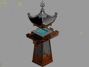 quzhou-tianwang tower-blue 03 3D Model