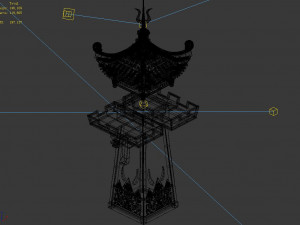 quzhou-tianwang tower-blue 03 3D-Modell