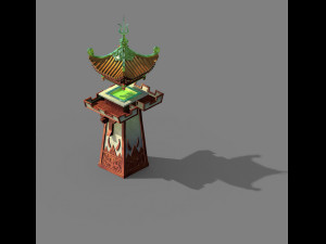 quzhou-tianwang tower-green 02 3D Model