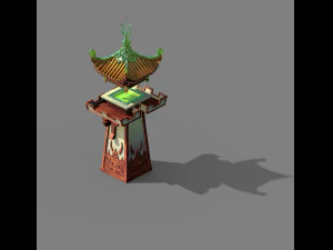 torre quzhou-tianwang-verde 02 Modello 3D