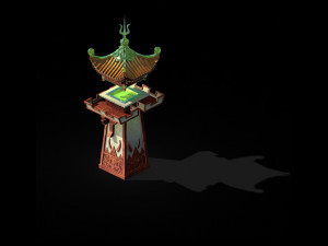 quzhou-tianwang tower-green 02 3D Модель