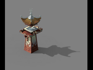quzhou-tianwang tower-silver 04 3D Model
