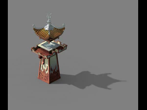 quzhou-tianwang tower-silver 04 3D Model