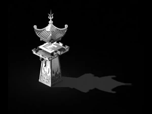 quzhou-tianwang tower-silver 04 3D Model