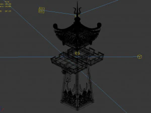 quzhou-tianwang tower-silver 04 3D Model