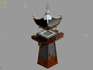 quzhou-tianwang tower-silver 04 3D Model